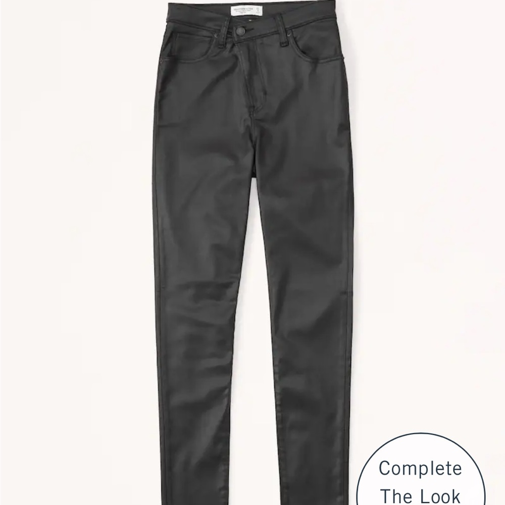 Abercrombie skinny leather pants